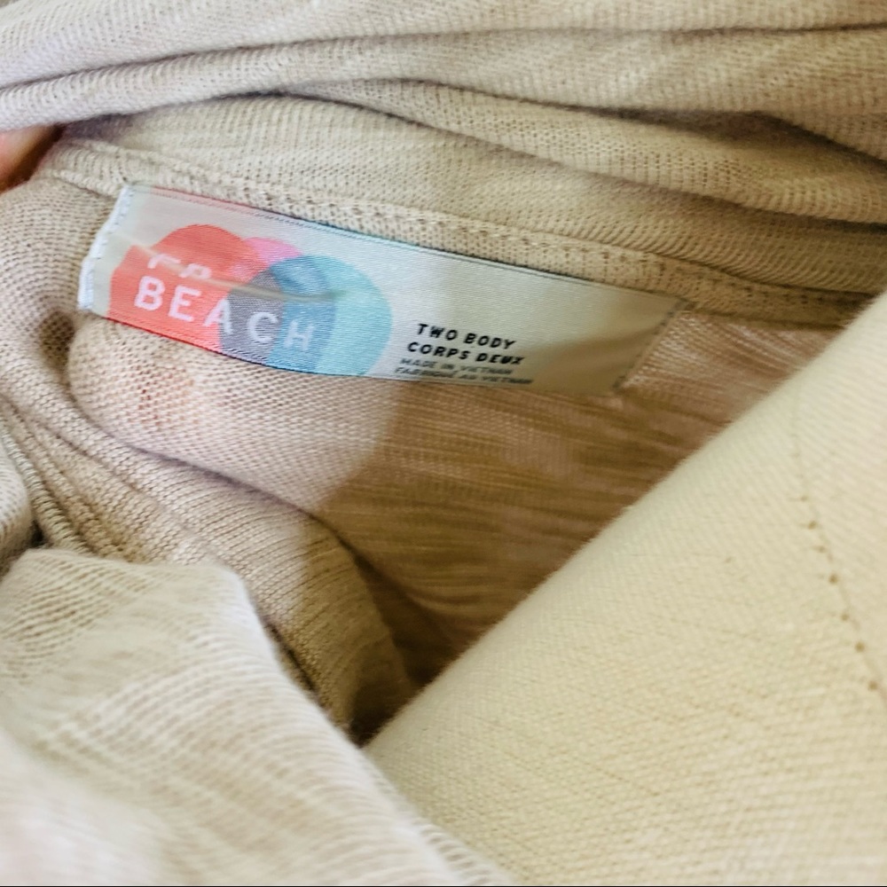 Free People Beach Two Body Corps Cowl Neck Pullover 2973 - Picture 6 of 8